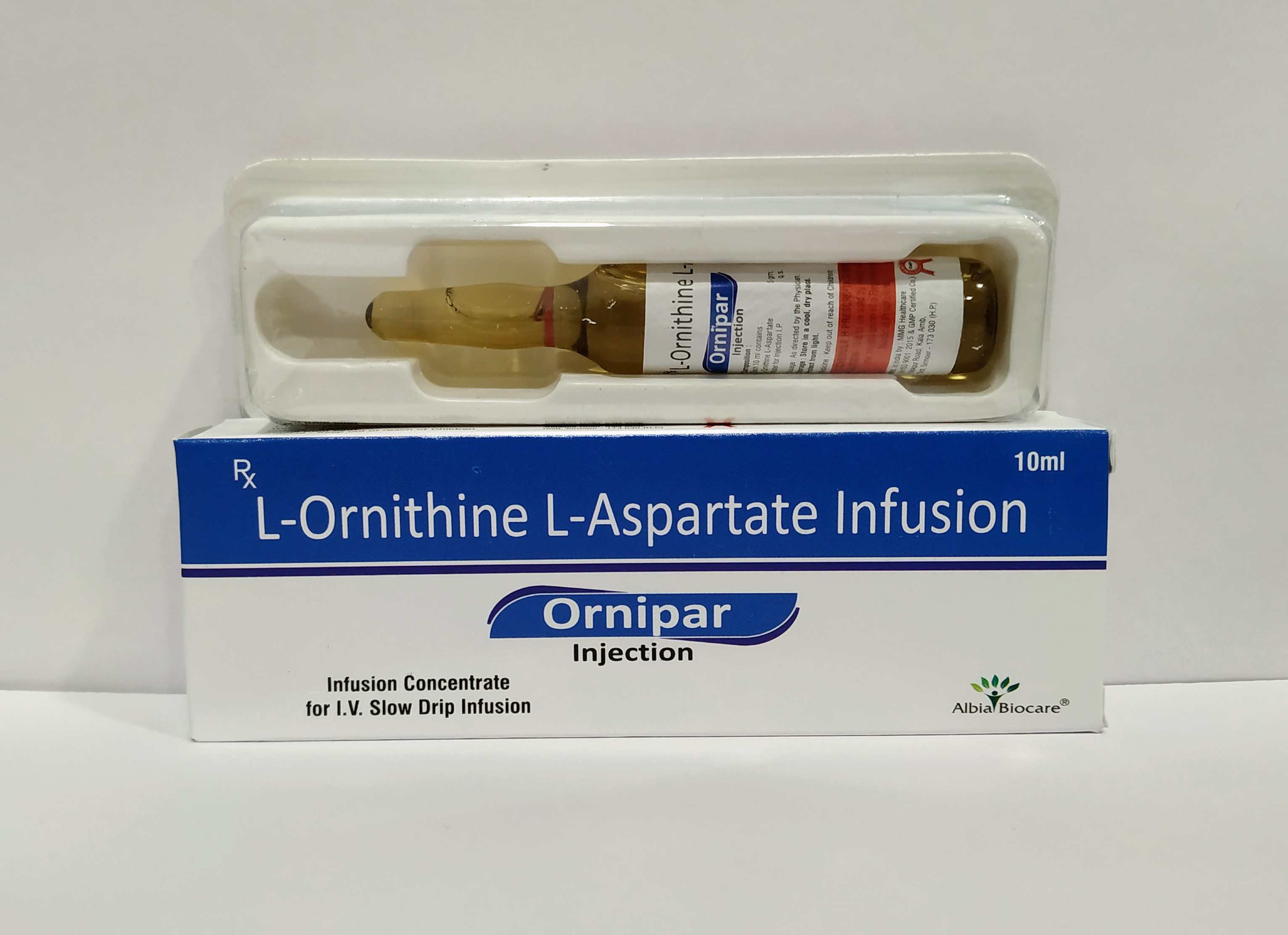 ORNIPAR INJ. | L-Ornithine L-Aspartate 5gm (per 10 ml)